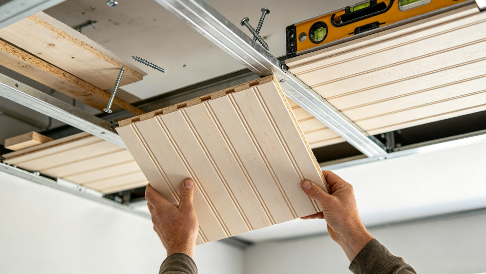 How to Install Beadboard Ceiling Panels