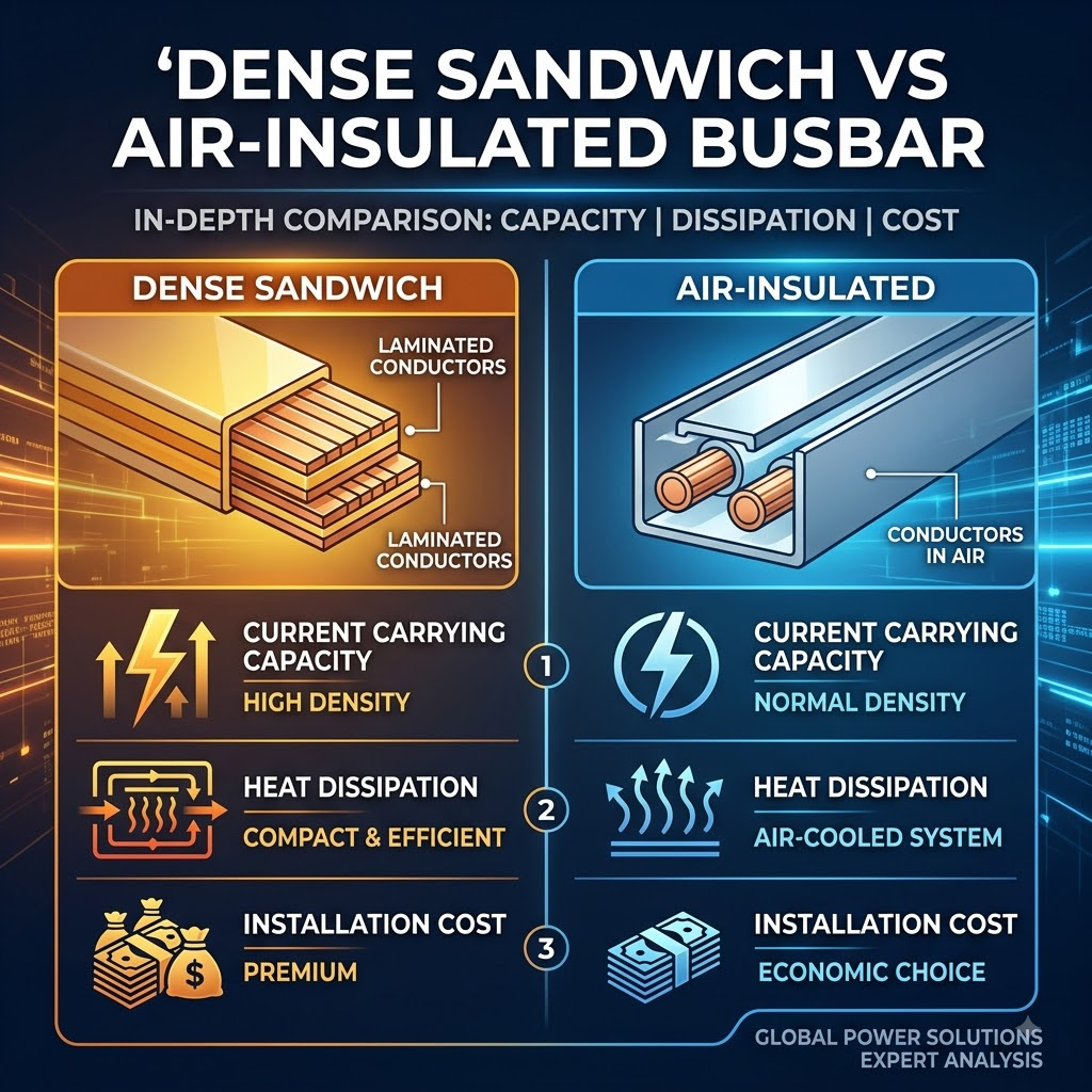 Dense Sandwich Busbar vs Air-Insulated Busbar: In-Depth Comparison of Current Carrying Capacity, Heat Dissipation and Installation Cost