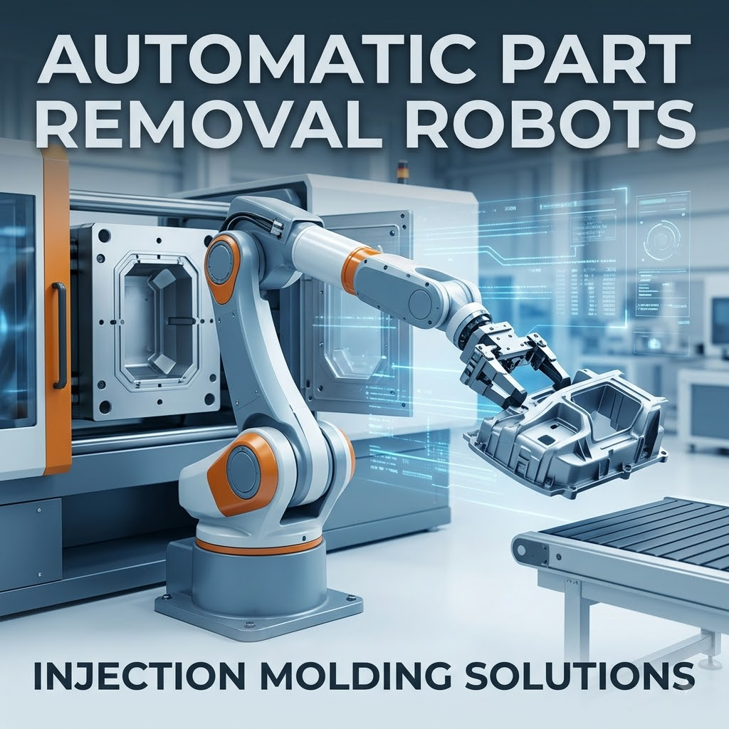 Automatic Part Removal Robots for Injection Molding: From Mold Opening to Part Handling