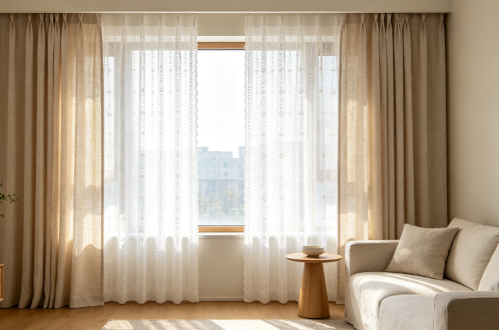 Complete Cotton Linen Curtain Buying Guide: Material Analysis, Craft Identification and Living Room & Bedroom Matching Skills for Hollow Out Embroidery Sheer Curtains