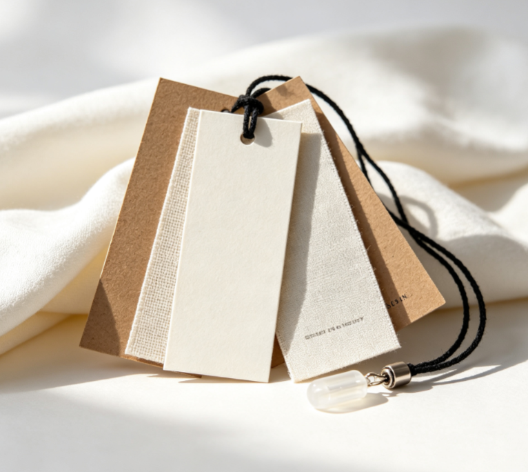 Complete Guide to Garment Tag Material Selection: Texture, Cost and Environmental Comparison of Coated Paper, Specialty Paper, PVC, Wood and Recycled Materials