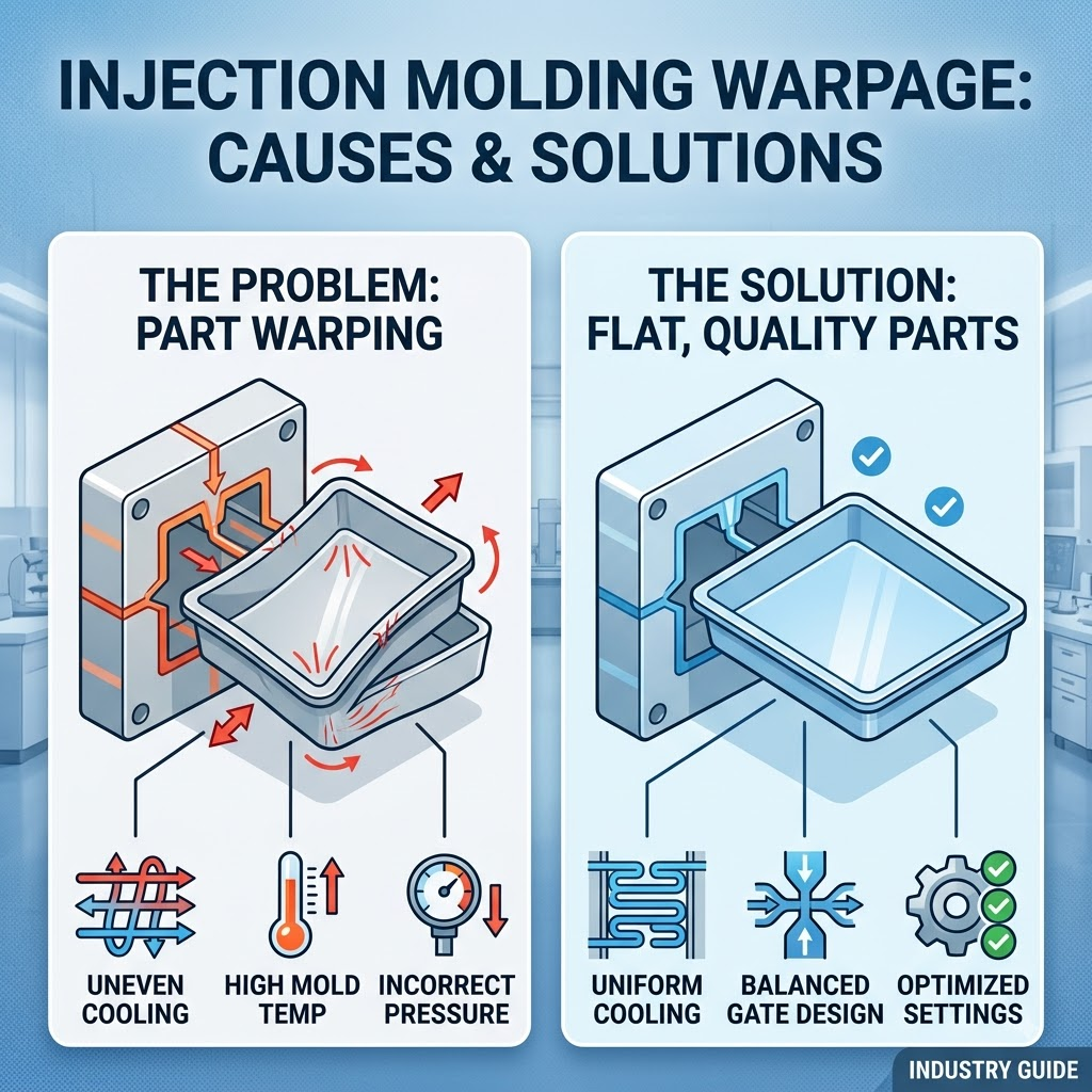 Why Do Injection Molded Parts Warp? Causes and Solutions