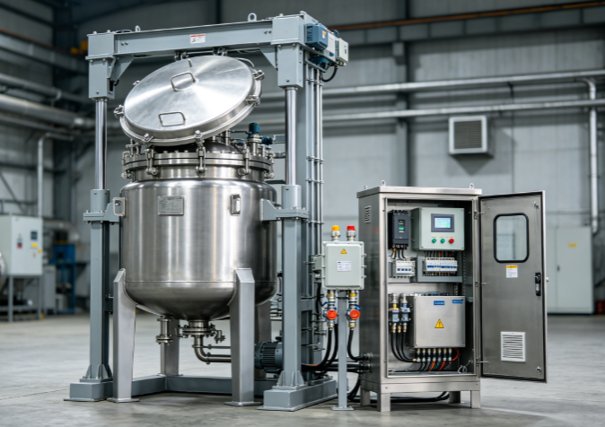 Can We Customize Explosion-Proof Control Cabinet And Long Lift Stroke For Large Volume Reactor