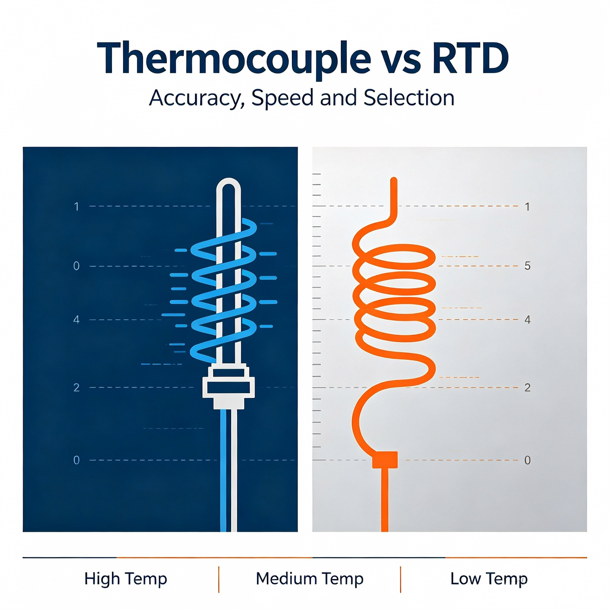 Industrial Thermocouple vs RTD: Accuracy Difference, Response Speed and Selection Criteria for High & Medium-Low Temperature Measurement