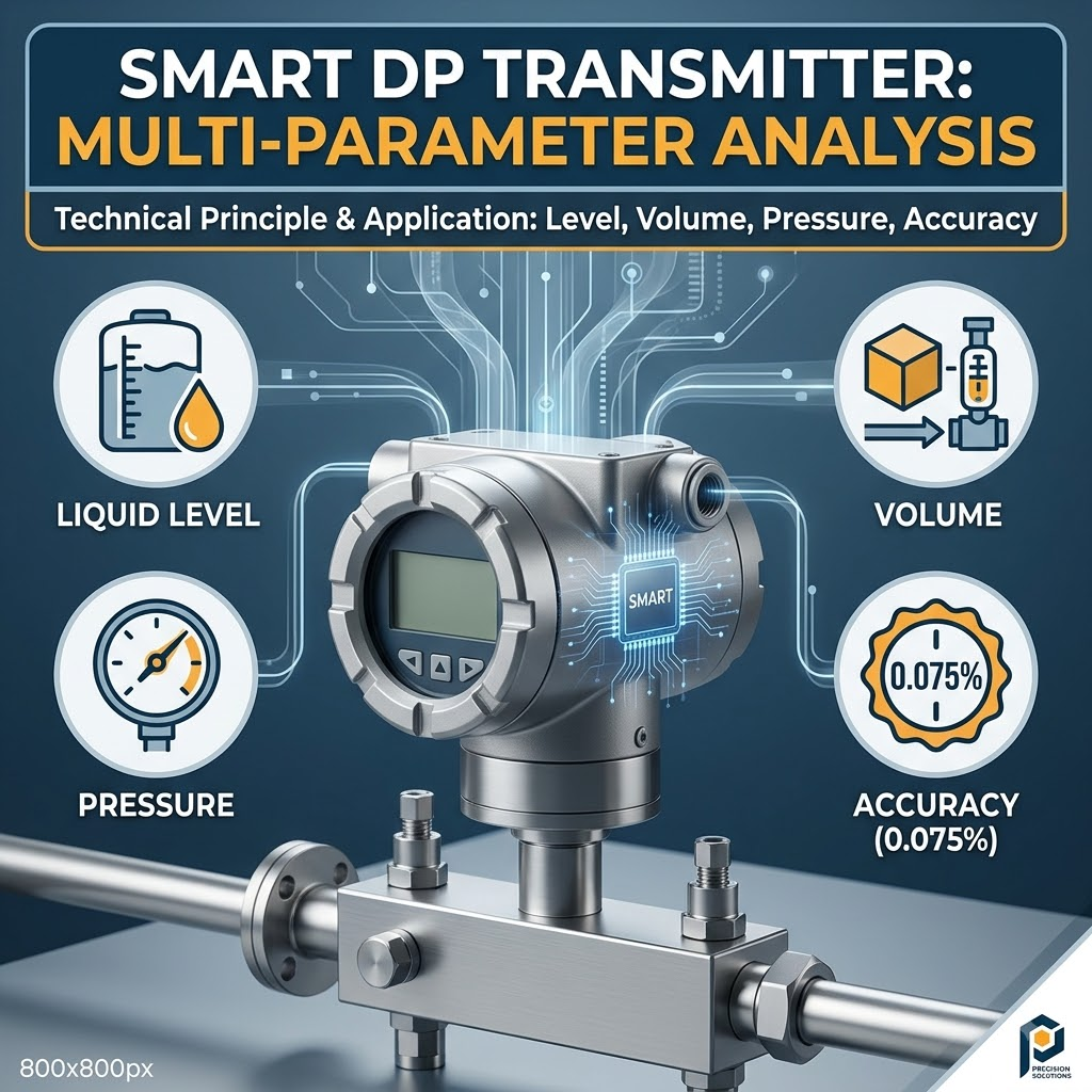 Smart Differential Pressure Transmitter 0.075% Accuracy Analysis: Technical Principle and Application of Liquid Level/Volume/Pressure Multi-Parameter Measurement