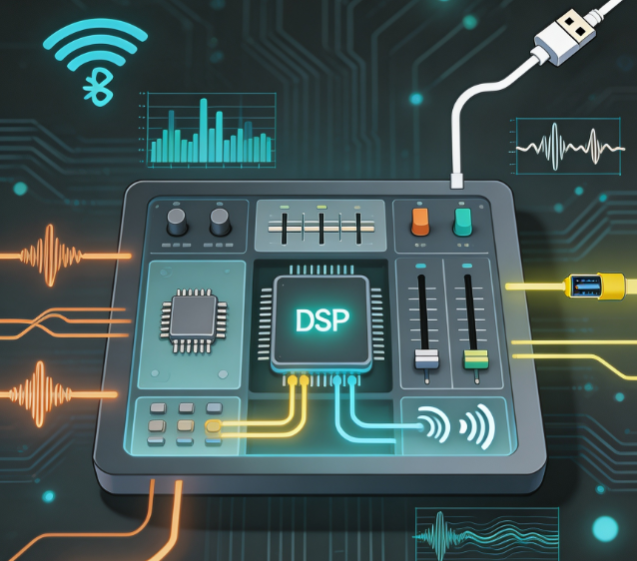 8 Core Advantages DSP Effect Low Noise All-In-One Multi-Function Audio Mixer