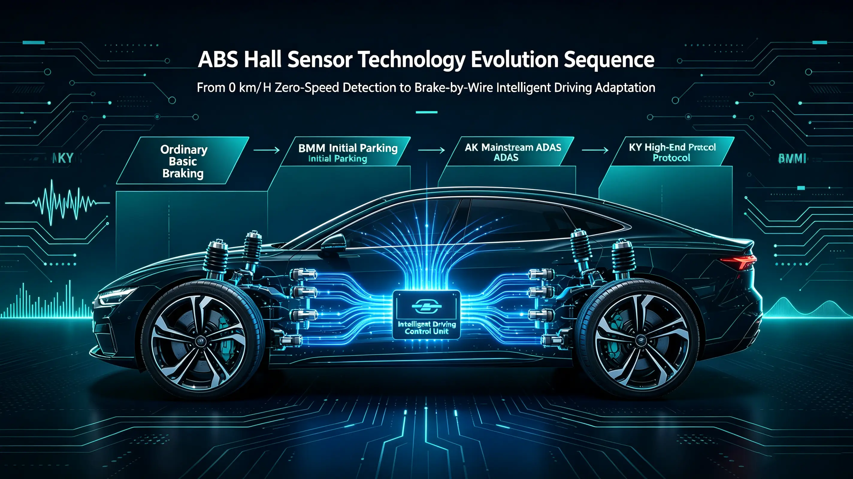 Technical Evolution of Active Hall ABS Sensors: Ordinary / BWM / AK / KY Protocol