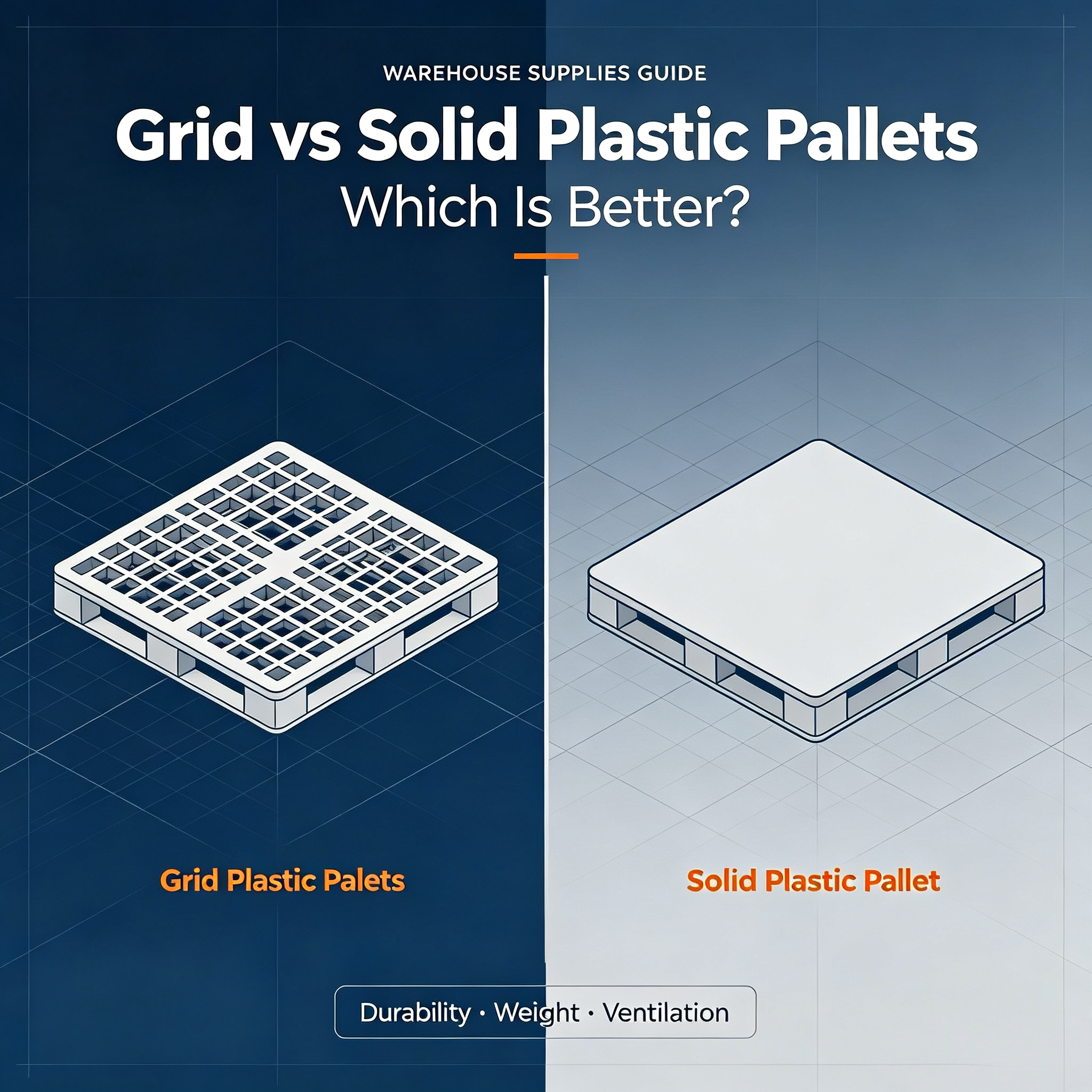 Grid Plastic Pallets vs. Solid Plastic Pallets: Which Is Better?