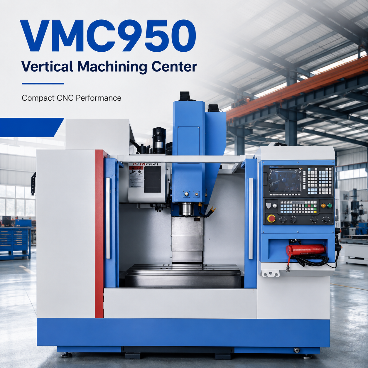VMC950 Vertical Machining Center: Compact CNC Performance for Precision Manufacturing