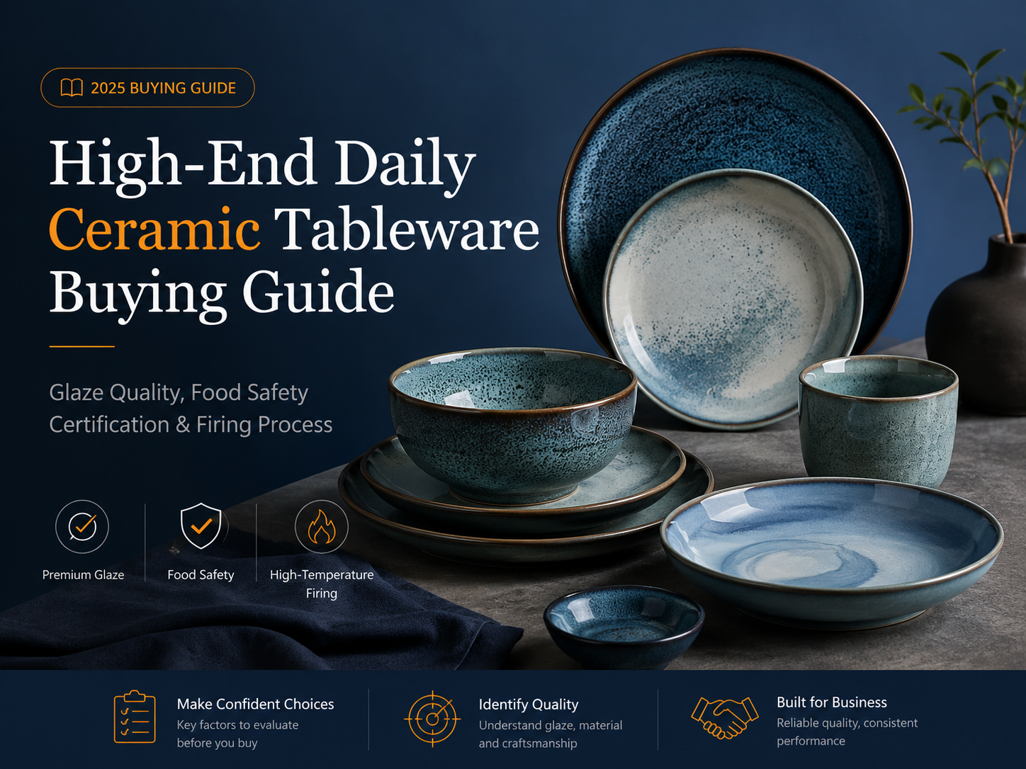High-End Daily Ceramic Tableware Buying Guide: A Purchasing Decision Framework Covering Glaze Quality, Food Safety Certification and Firing Process