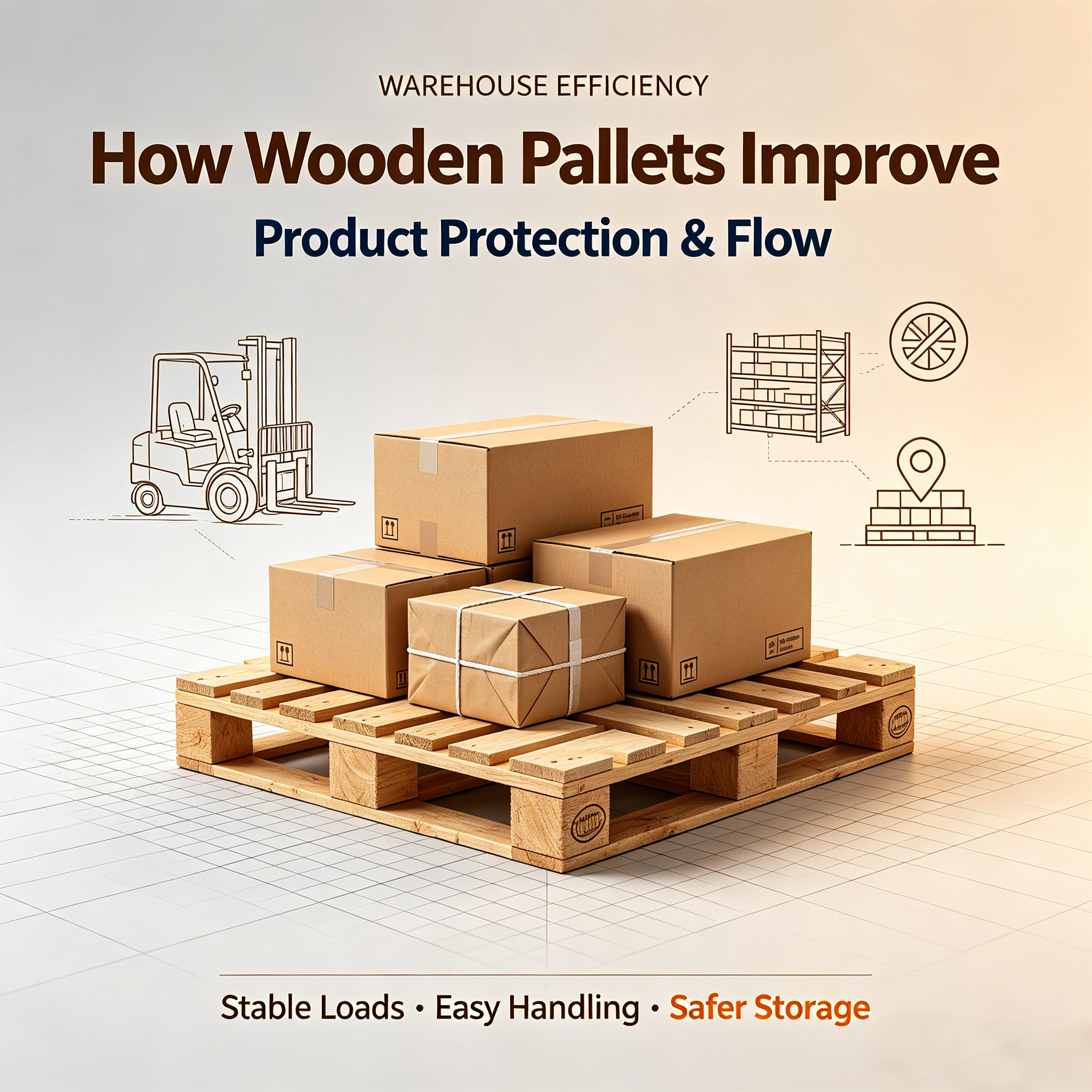 How Wooden Pallets Improve Warehouse Efficiency and Product Protection