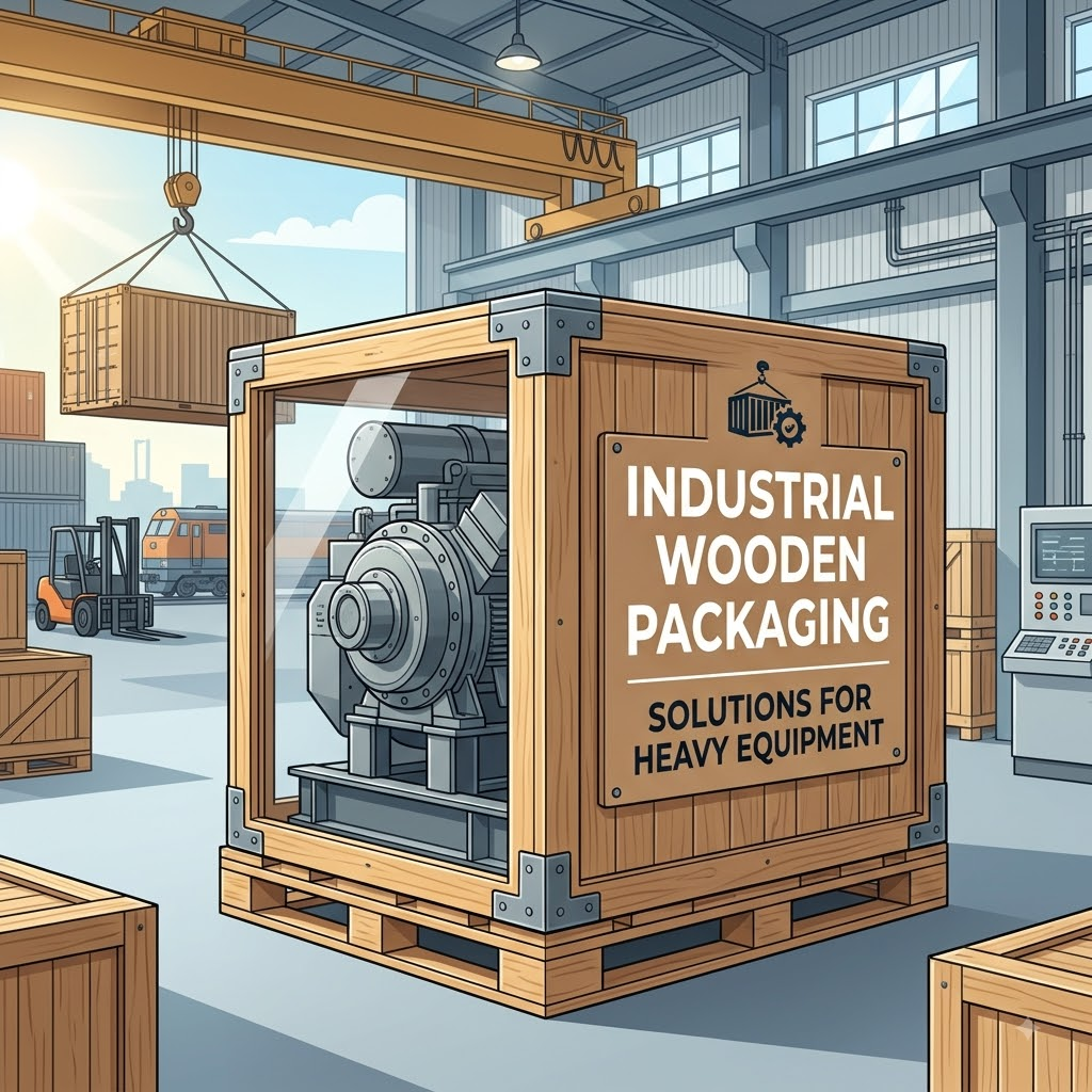 Industrial Wooden Packaging Solutions for Heavy Equipment Shipping