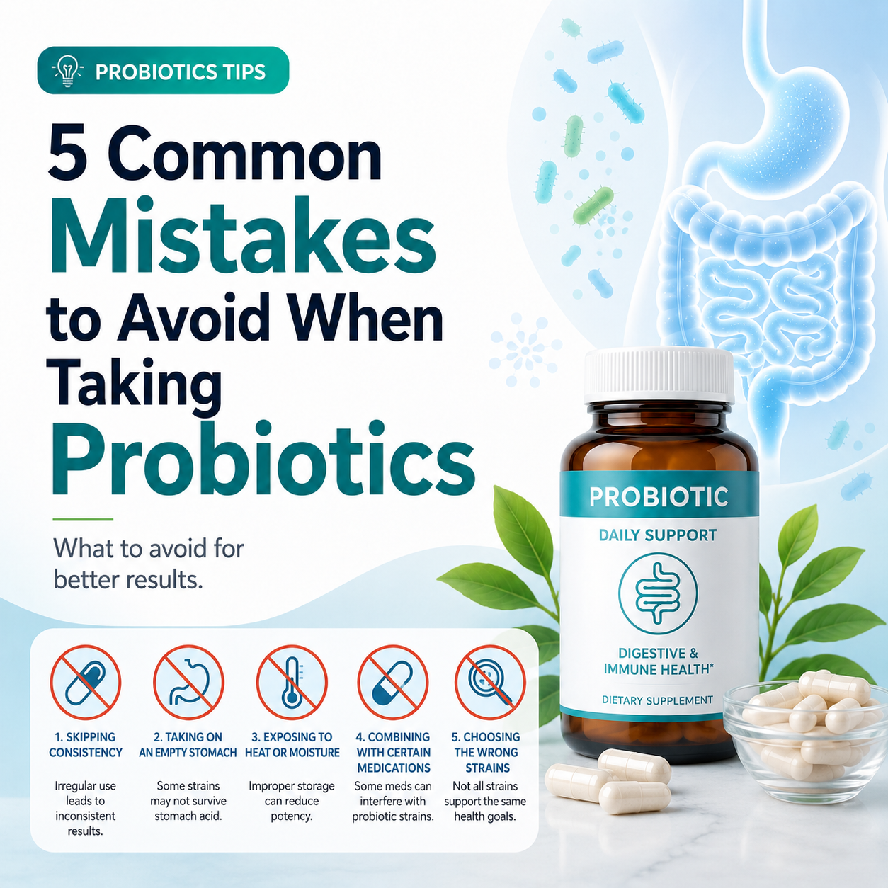 5 Common Mistakes to Avoid When Taking Probiotics