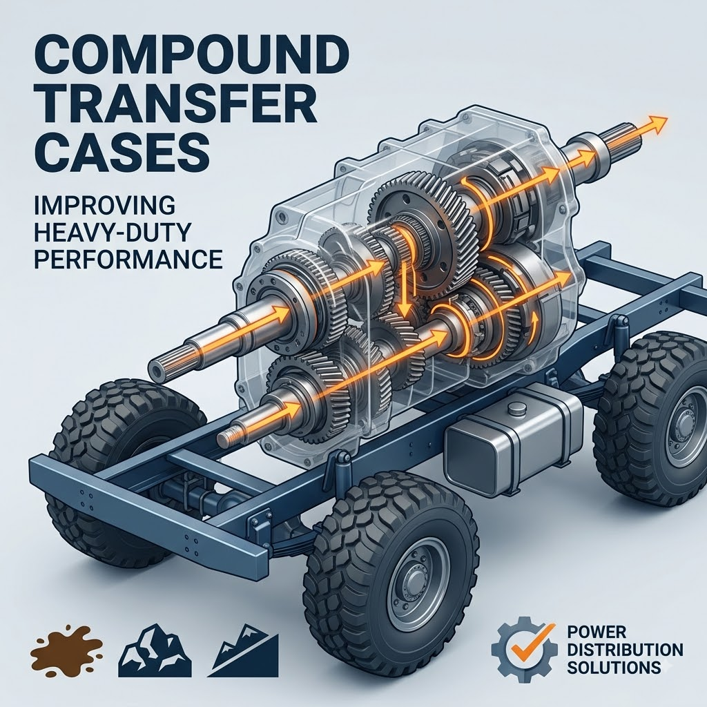 Compound Transfer Cases: Improving Power Distribution and Drivetrain Performance for Heavy-Duty Applications