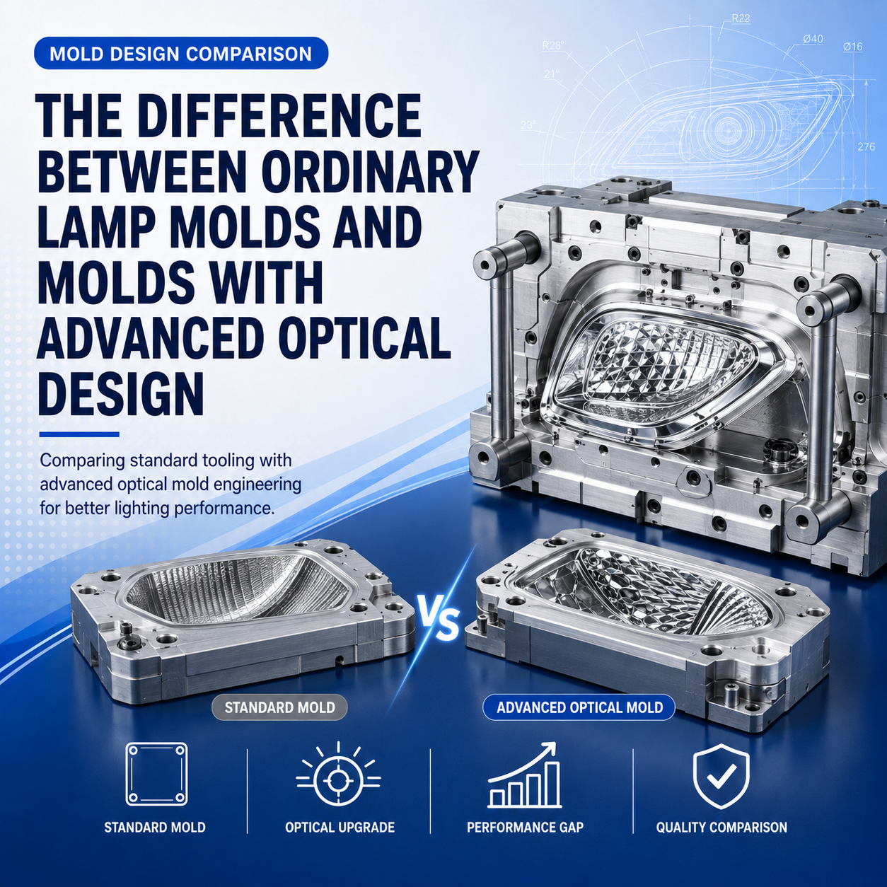 The Difference Between Ordinary Lamp Molds and Molds with Advanced Optical Design