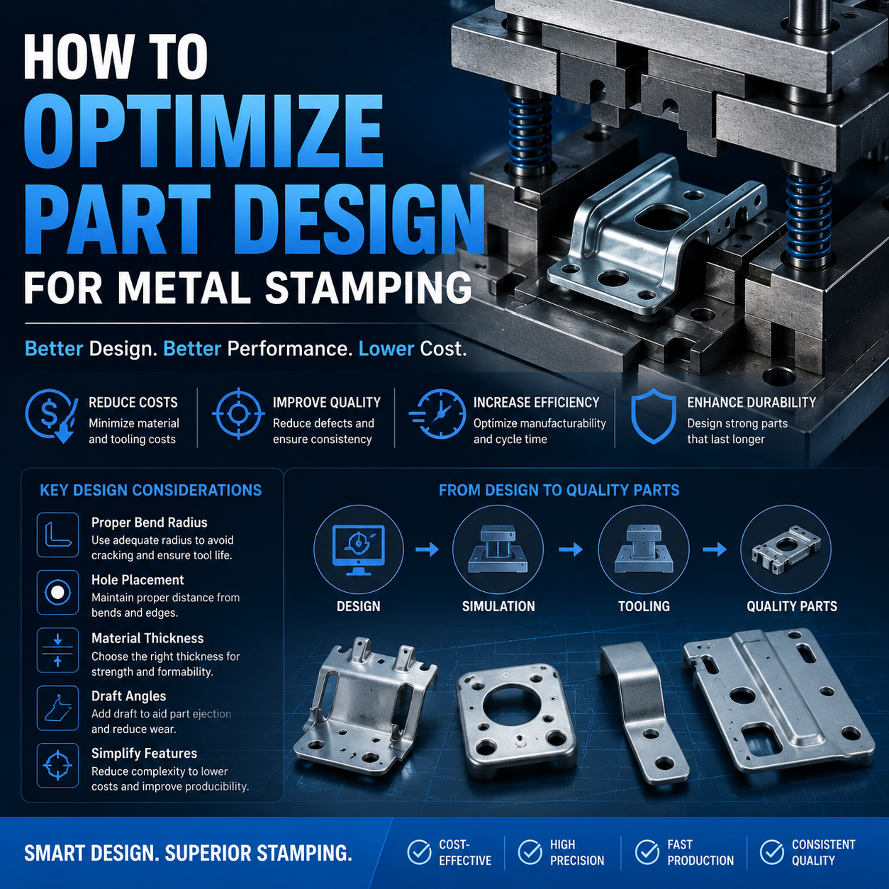 How to Optimize Part Design for Metal Stamping