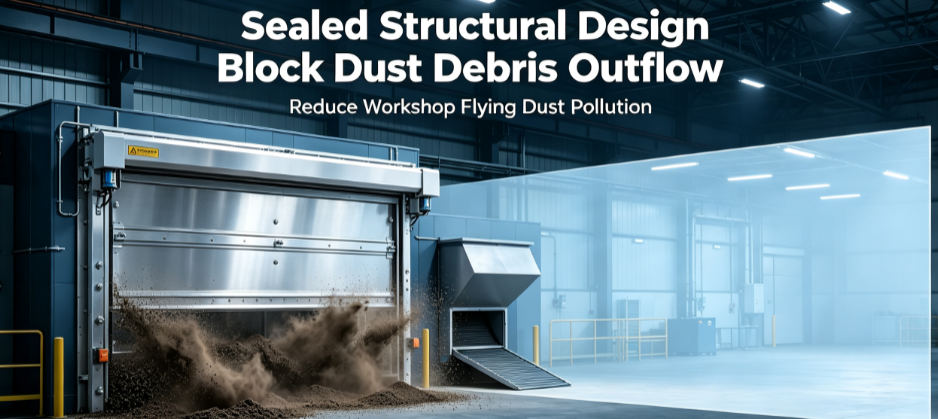 Sealed Structural Design Block Dust Debris Outflow Reduce Workshop Flying Dust Pollution