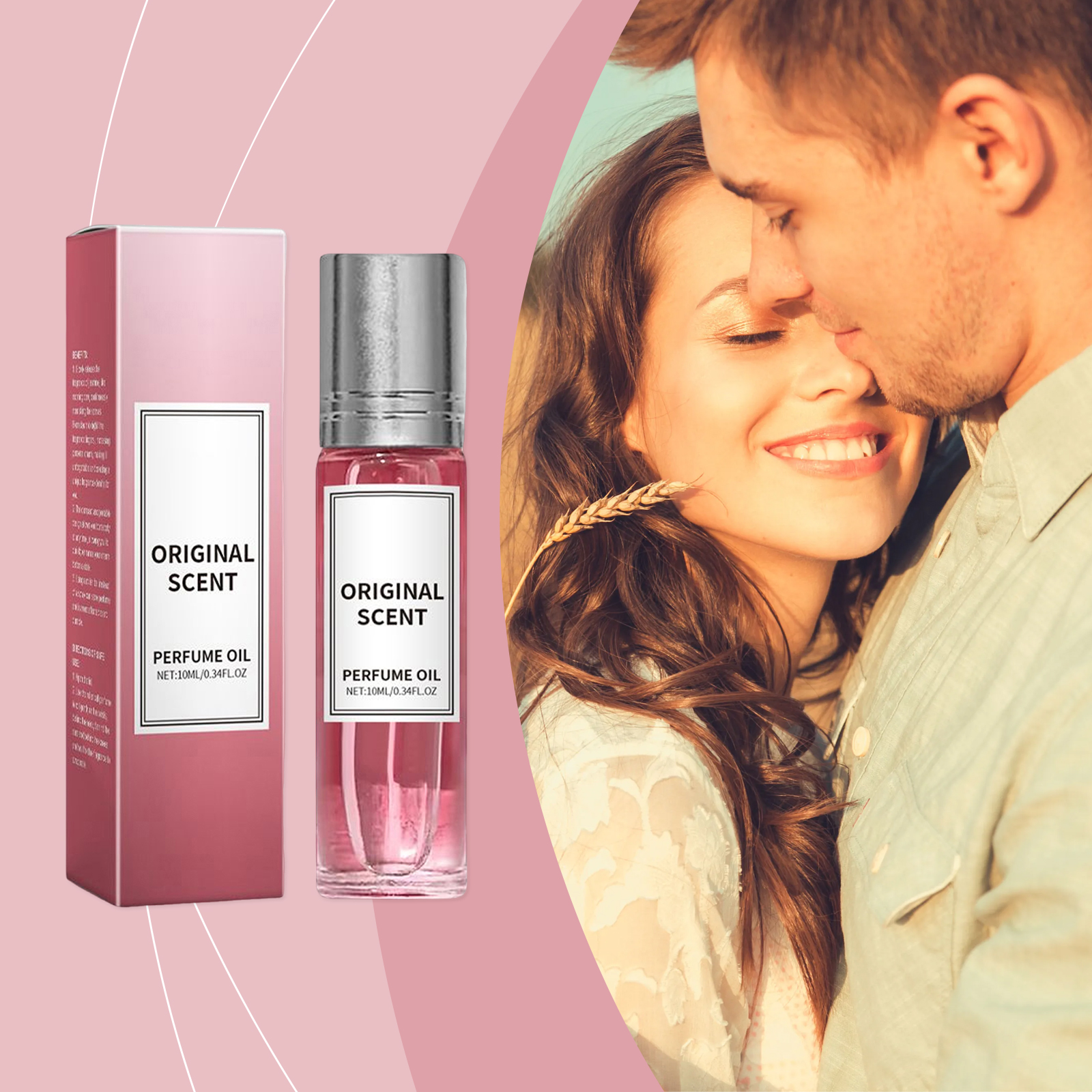 Pink Jasmine Perfume Oil – Long Lasting Floral Roll-On Fragrance for Women - Thumbnail 2