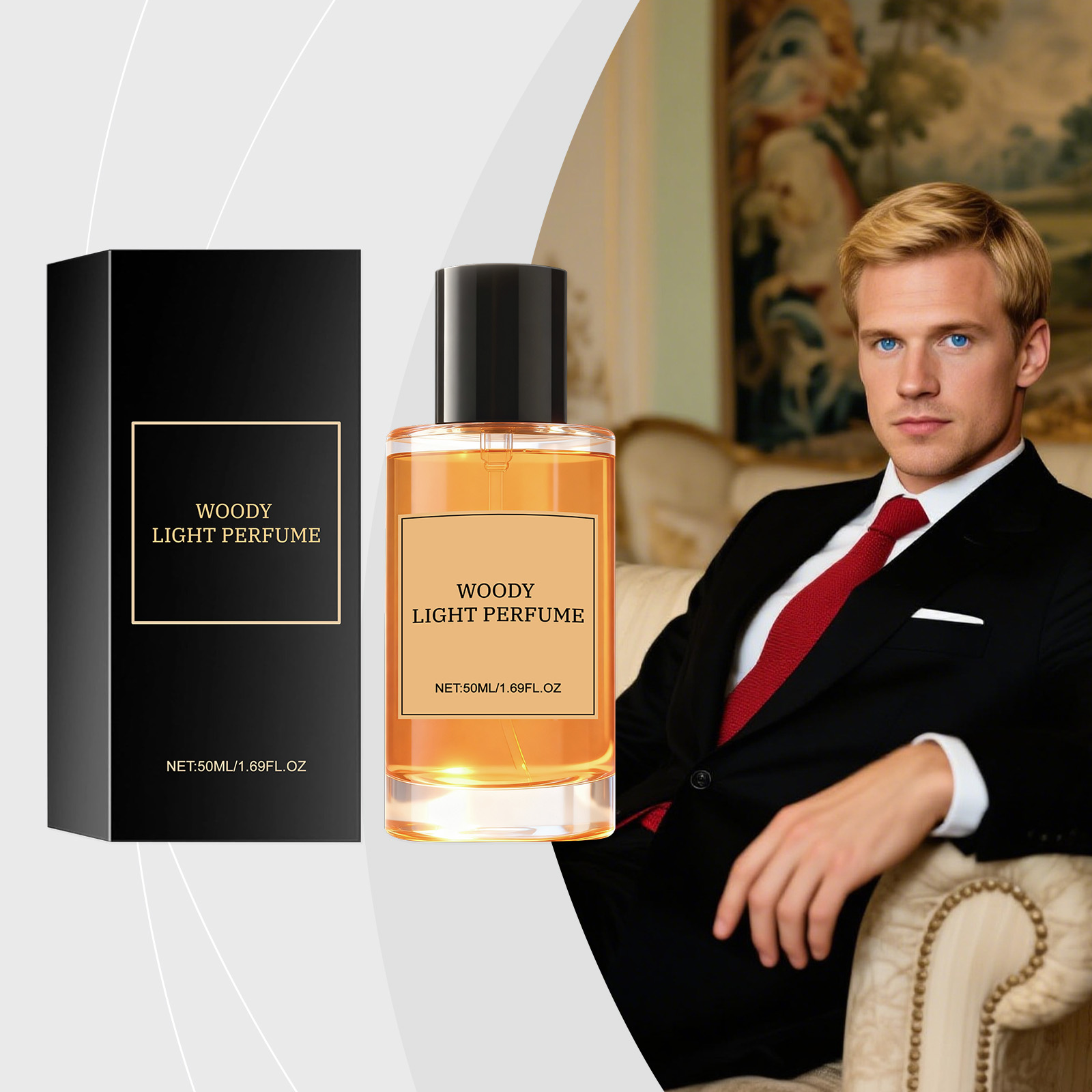 Elegant Cedarwood Eau de Parfum – Long Lasting Woody Fragrance for Men - Thumbnail 2
