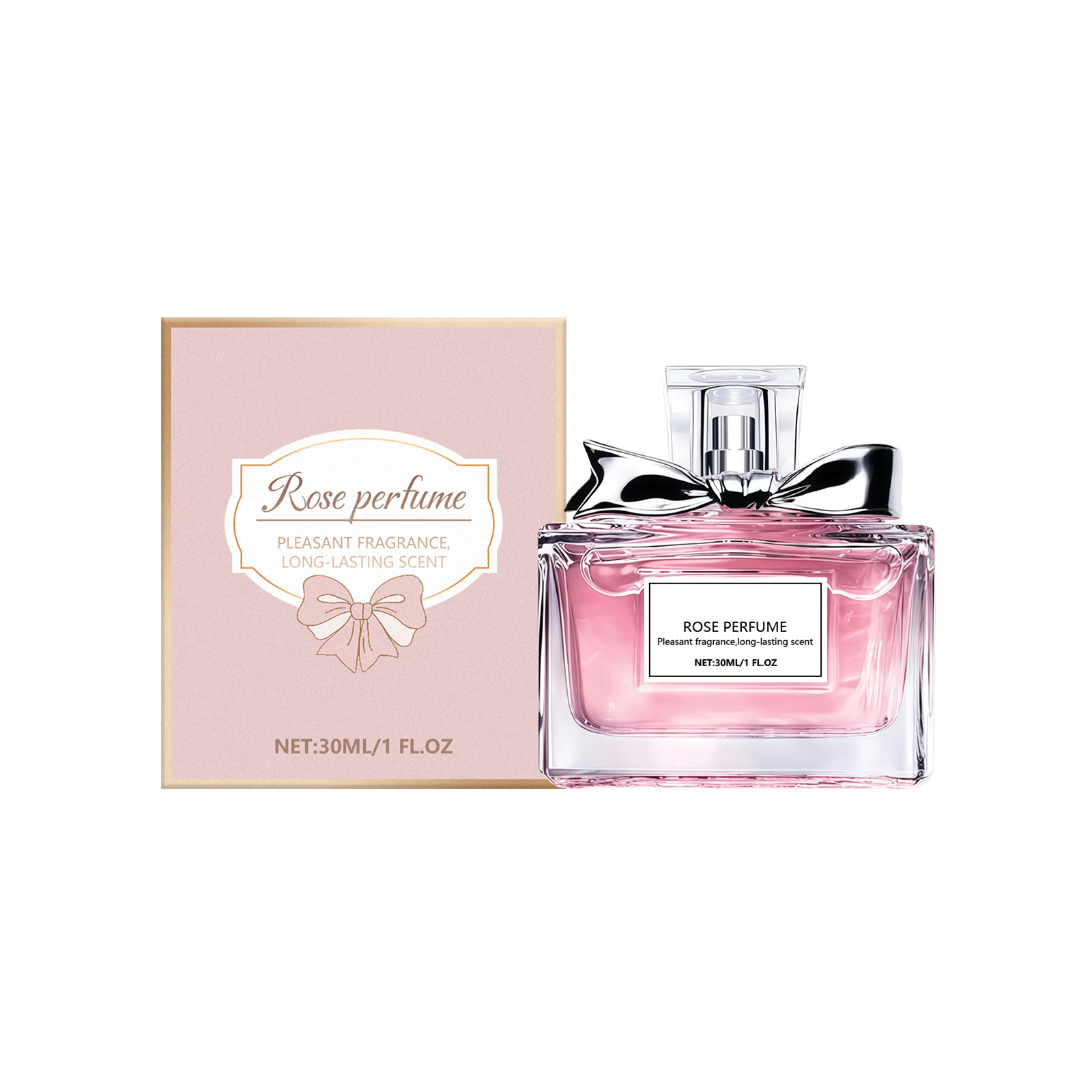 Elegant Rose Eau de Toilette – Fresh Romantic Floral Perfume for Women