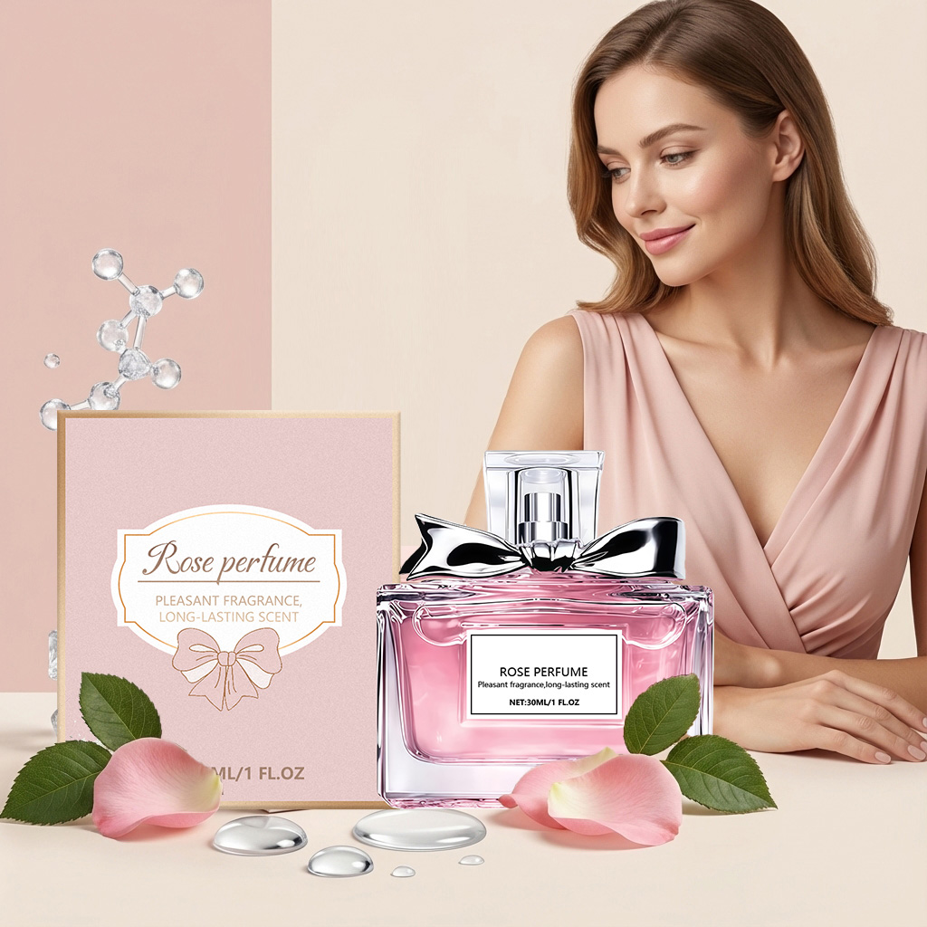 Elegant Rose Eau de Toilette – Fresh Romantic Floral Perfume for Women - Thumbnail 2