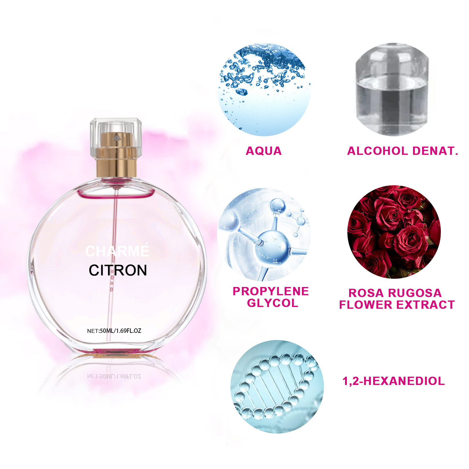Rose Charm Eau de Parfum for Women – Long Lasting Elegant Date Night Fragrance - Thumbnail 3