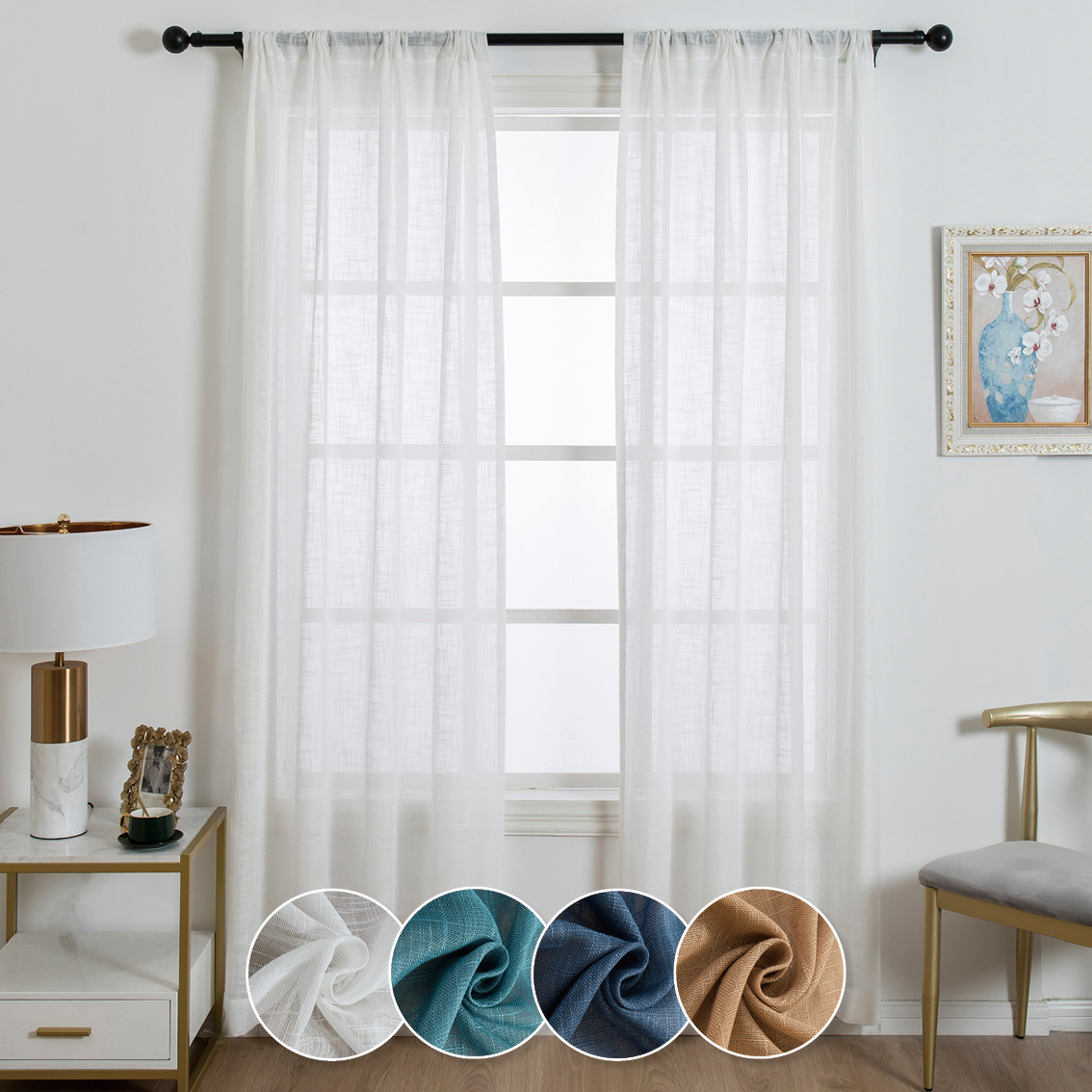 Bohemian lace long curtain