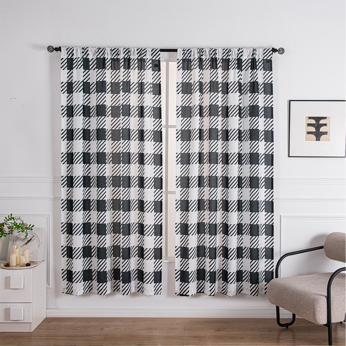 Black White Checkered 2