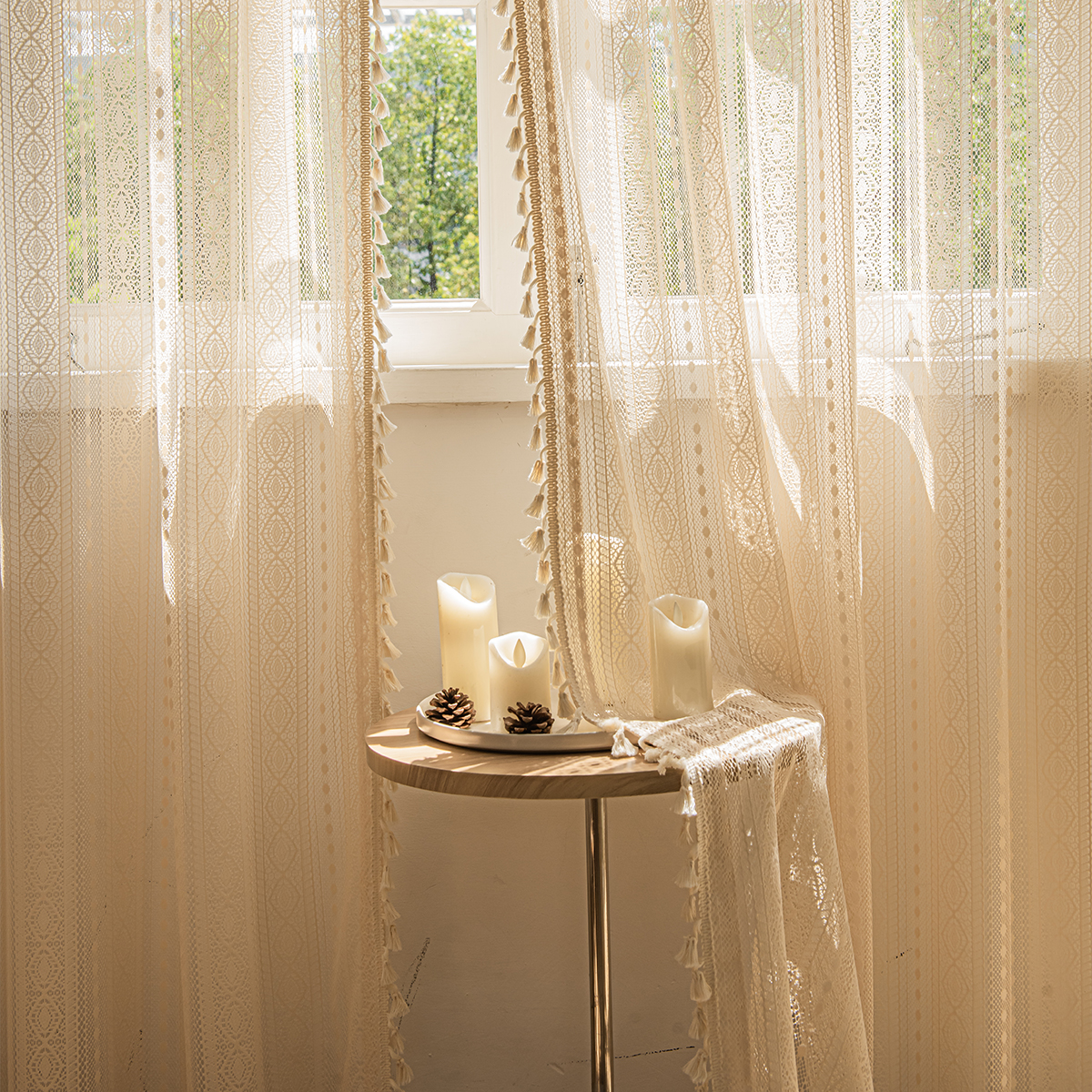 Bohemian Polka Dot Long Curtain 2