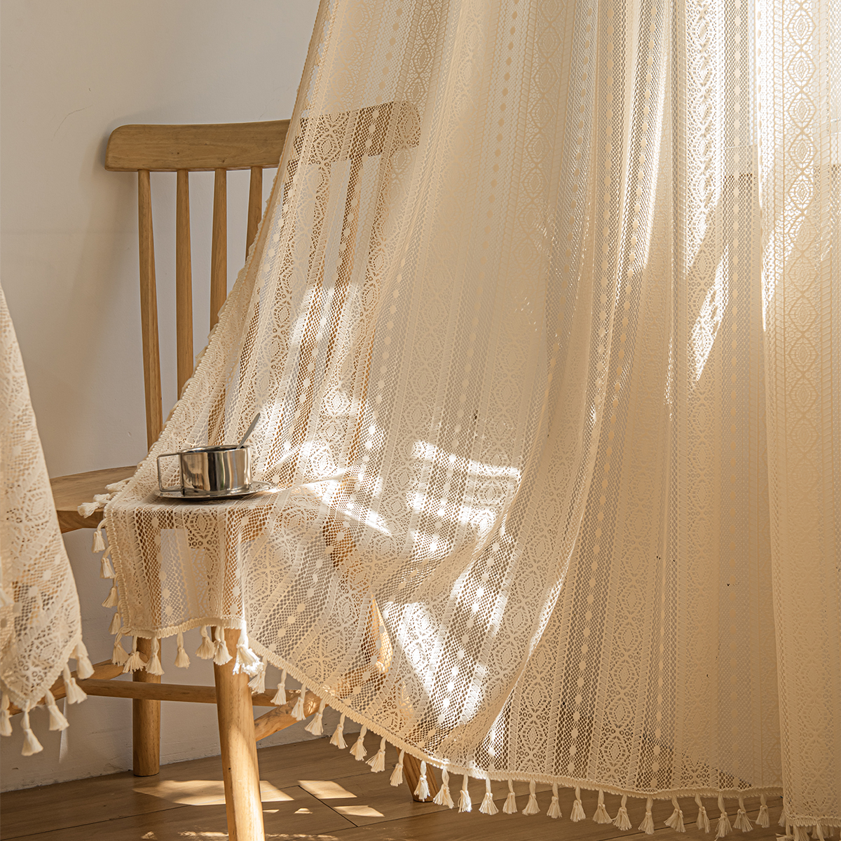 Bohemian Polka Dot Long Curtain 3