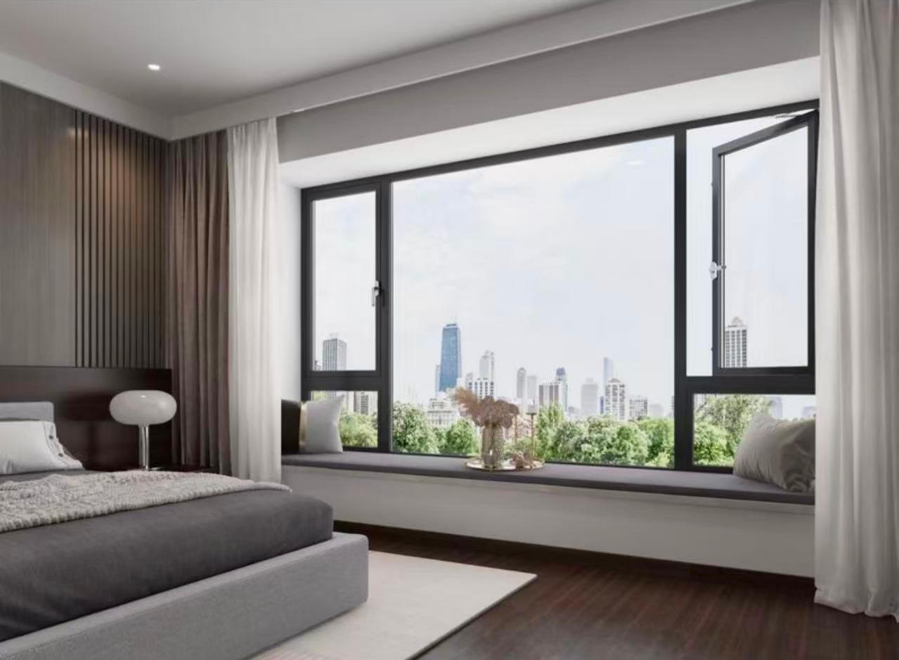 Indoor Bedroom Thermal Break Inward Opening Window