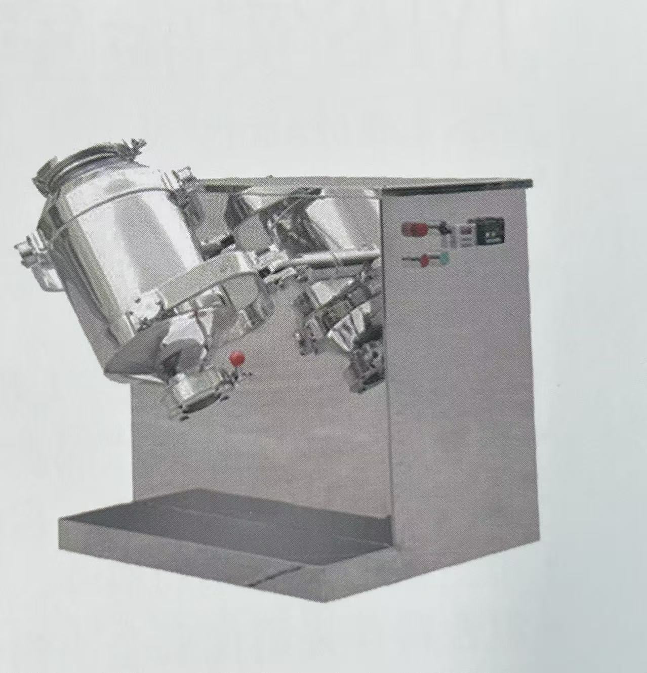 Three-Dimensional Rotary Drum Mixer