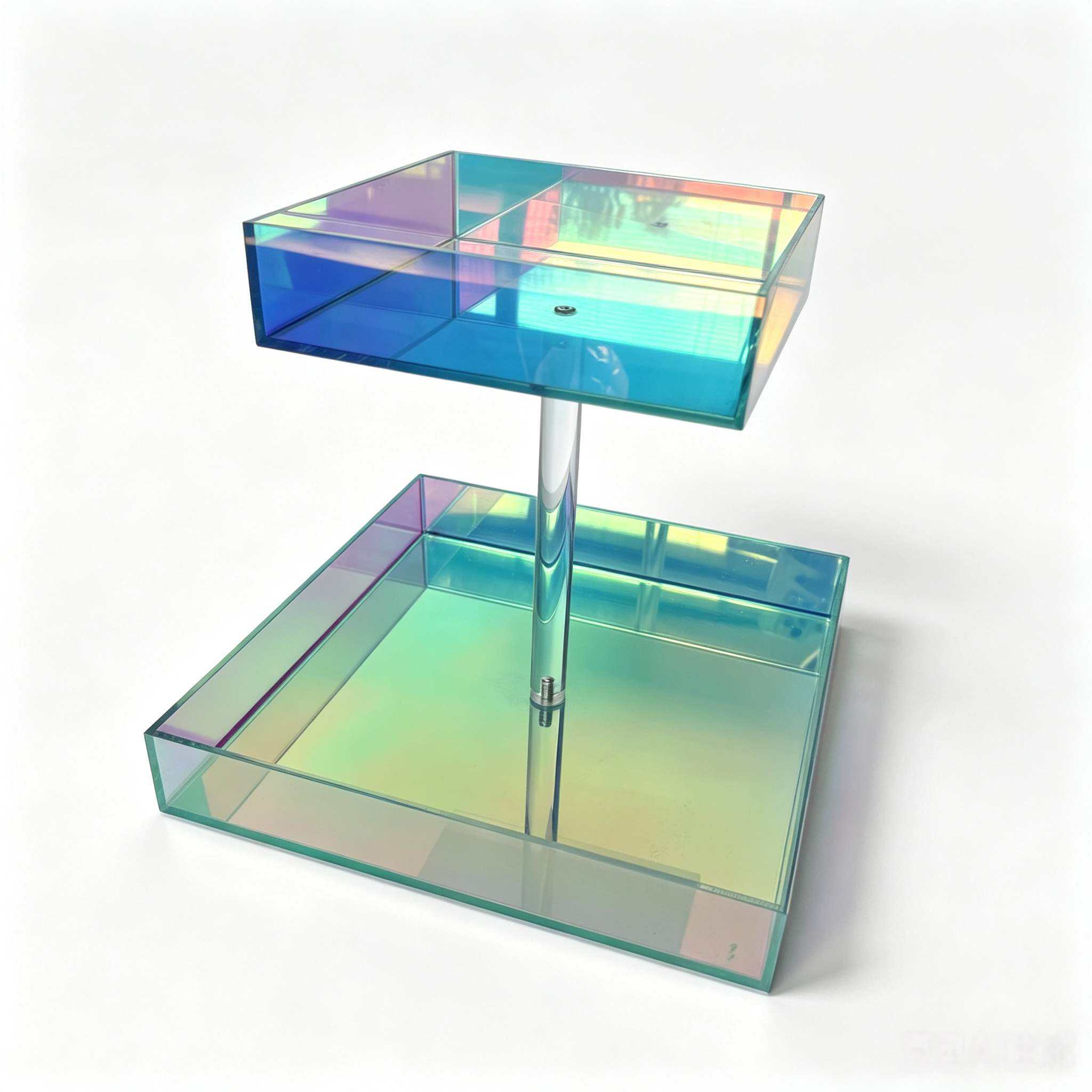 Holographic Acrylic Double-Layer Tray