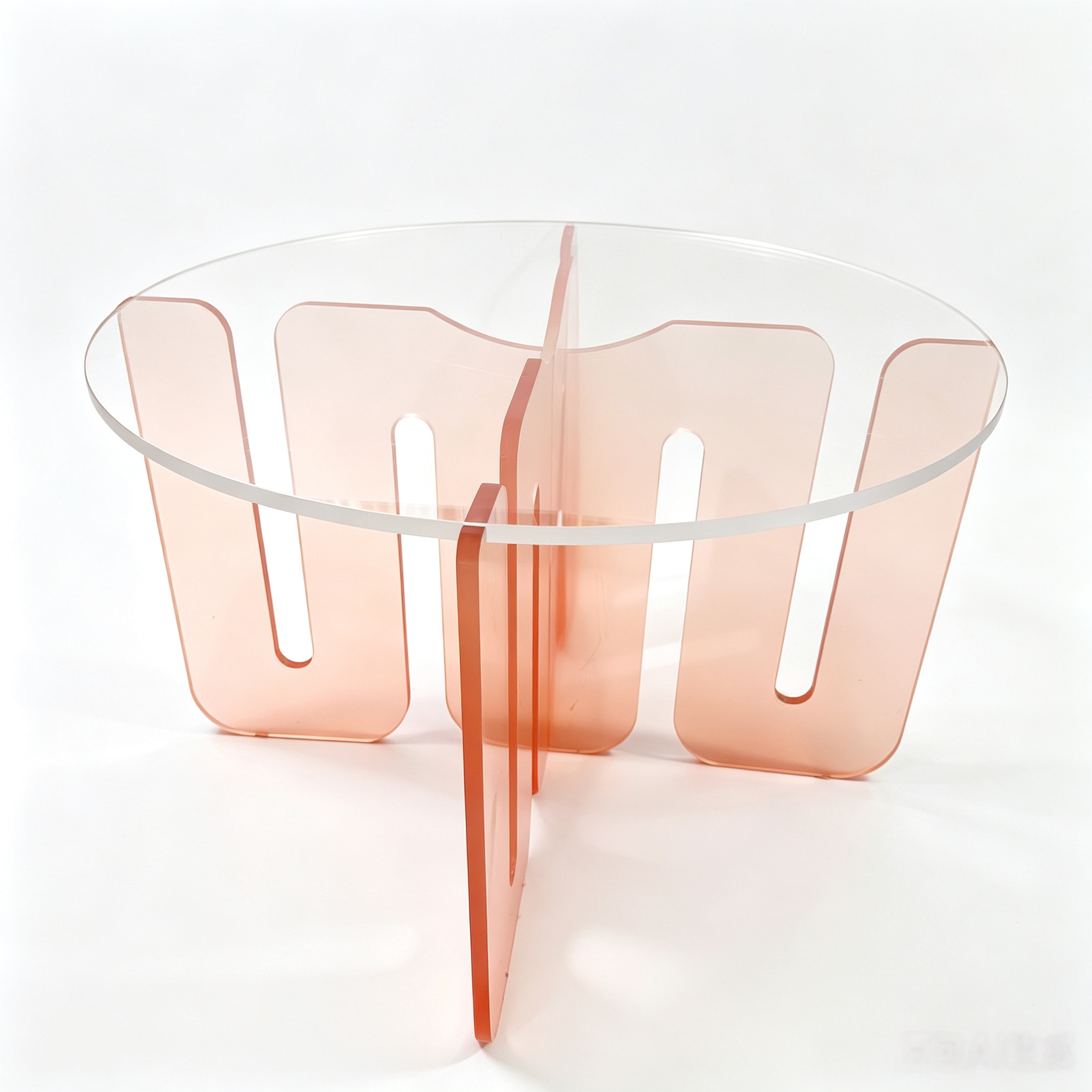 Acrylic Round Display Coffee Table